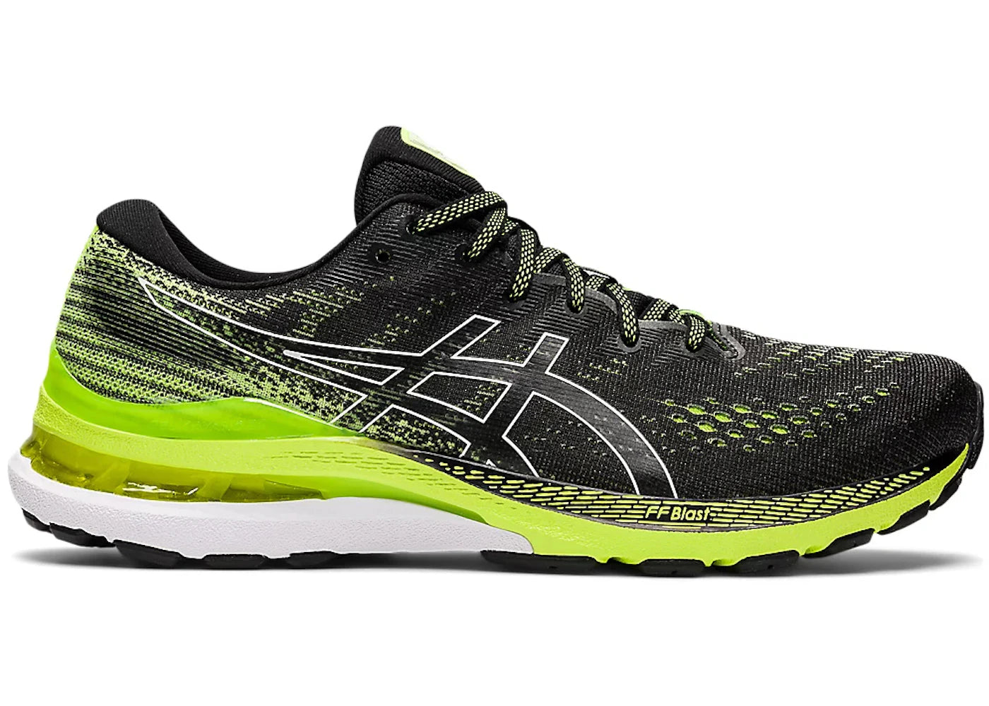 ASICS Gel-Kayano 28 Black Hazard Green