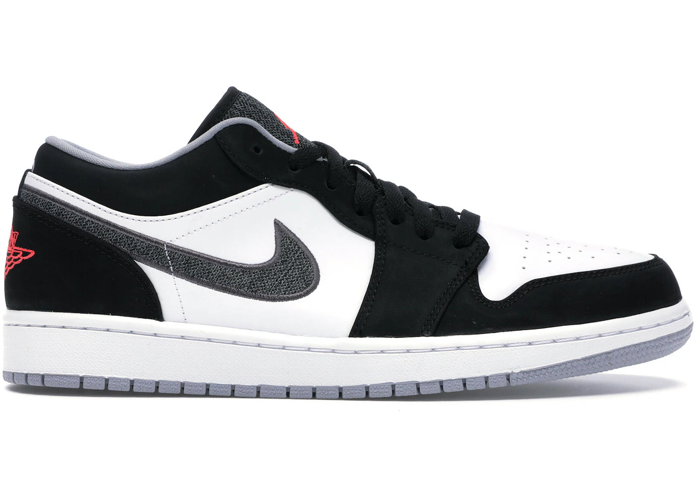 Air Jordan 1 Low Black White Wolf Grey Infrared 23