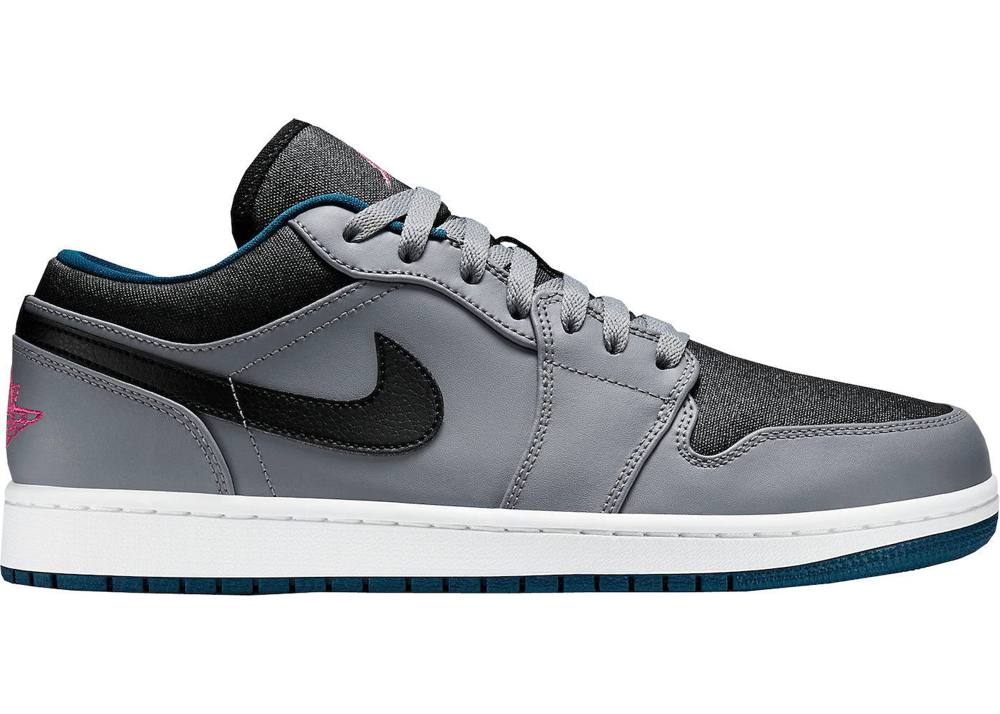 Air Jordan 1 Low Cool Grey Fusion Pink Space Blue