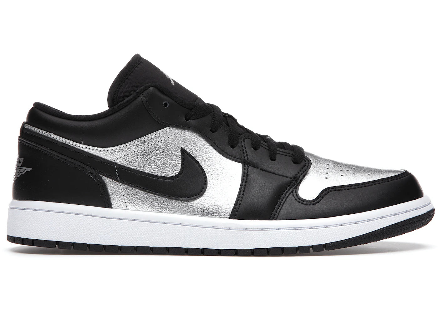 Air Jordan 1 Low SE Black Metallic Silver W