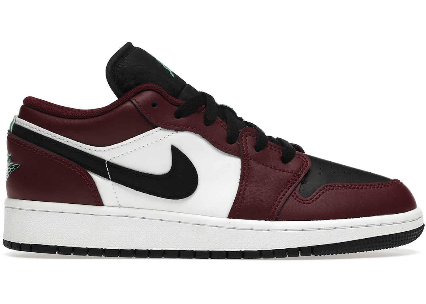 Air Jordan 1 Low SE Dark Beetroot Roma Green GS