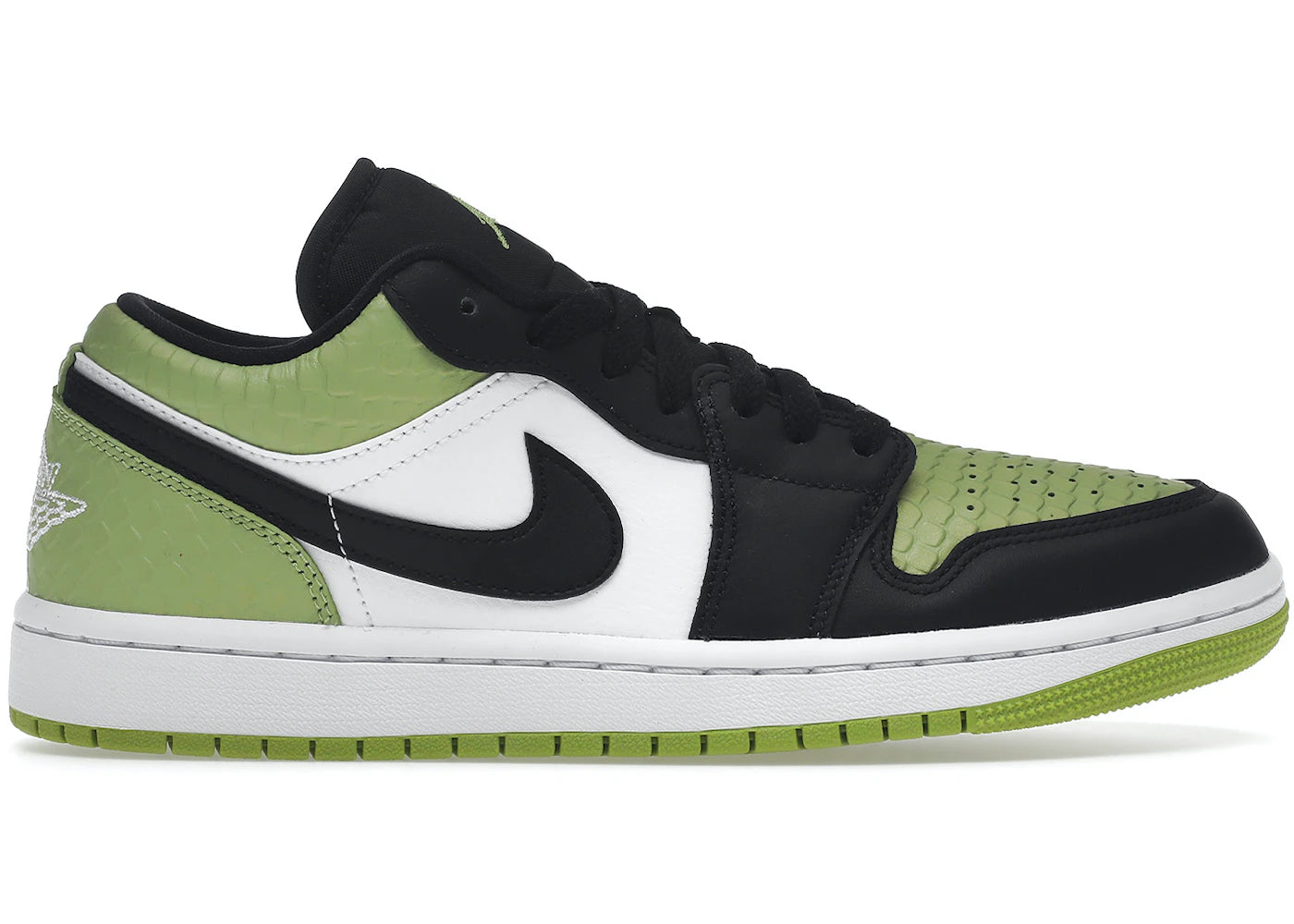 Air Jordan 1 Low Snakeskin Vivid Green W