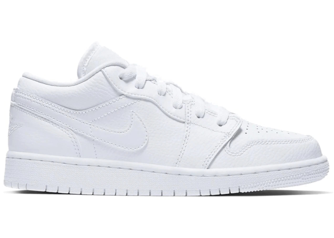 Air Jordan 1 Low Triple White Logo GS