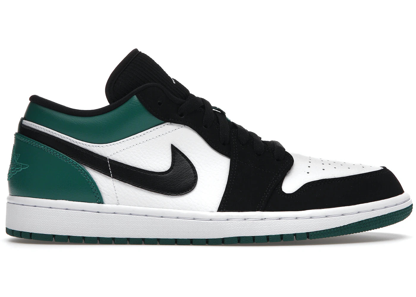 Air Jordan 1 Low White Black Mystic Green