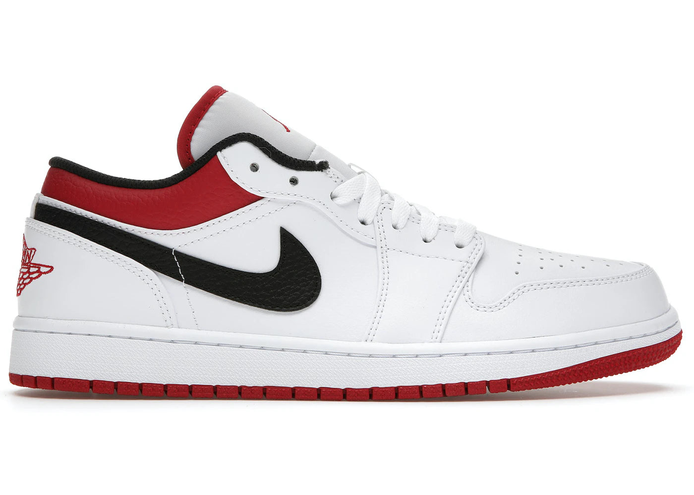 Air Jordan 1 Low White University Red Black