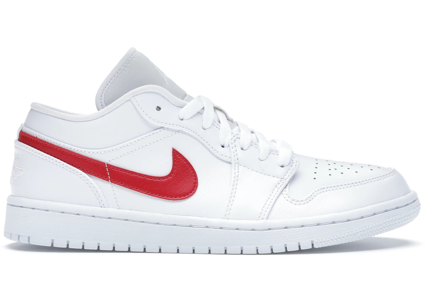 Air Jordan 1 Low White University Red W