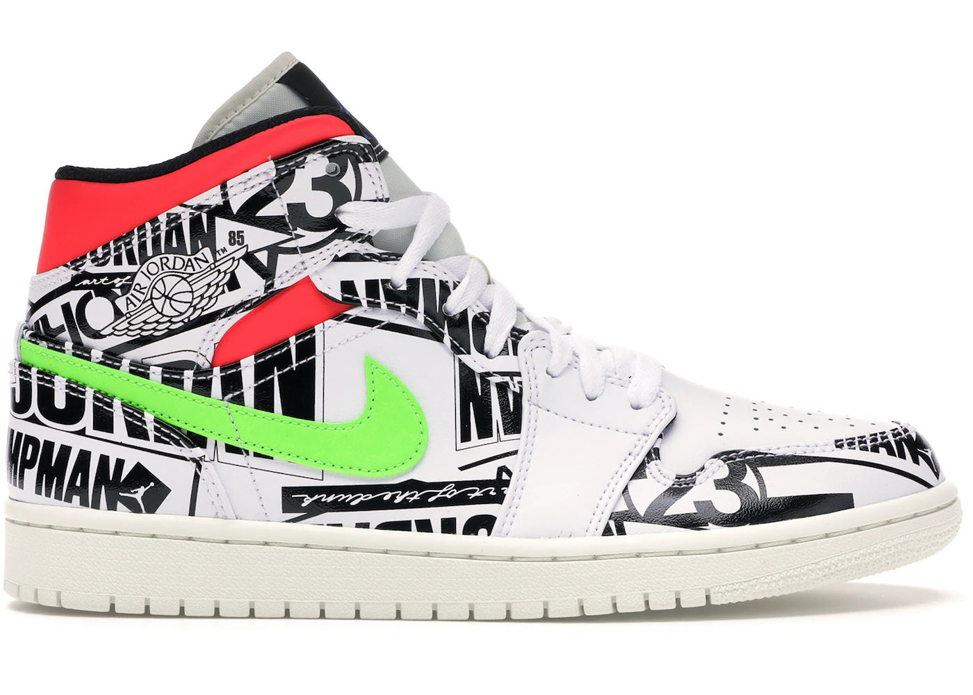 Air Jordan 1 Mid All Over Logos