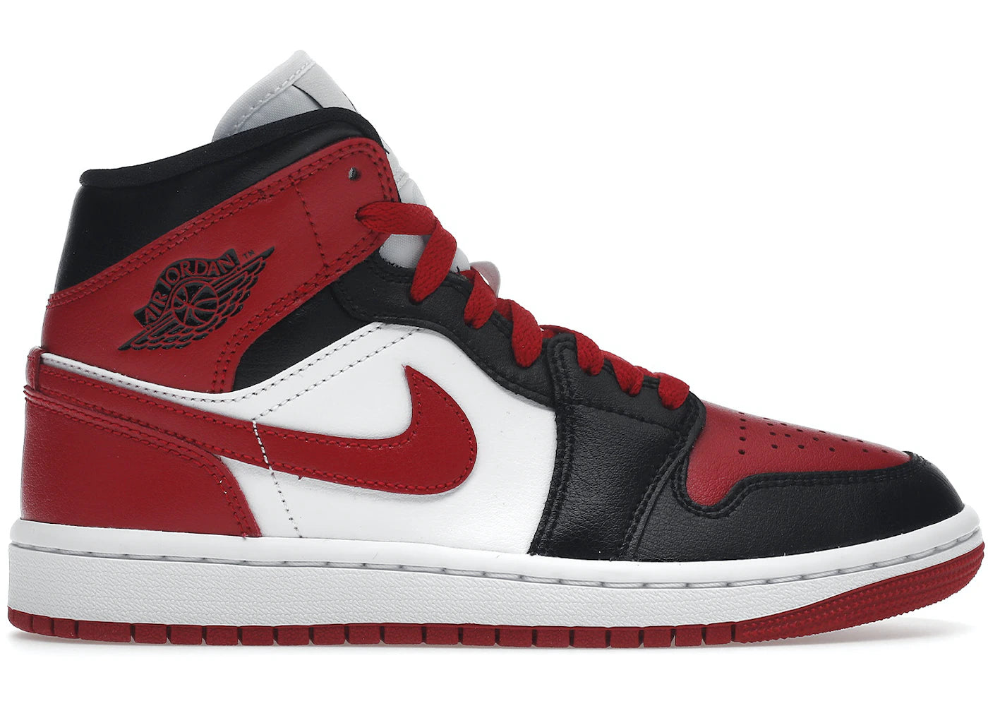 Air Jordan 1 Mid Alternate Bred Toe W