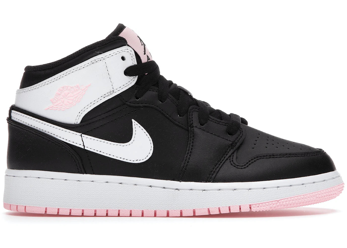 Air Jordan 1 Mid Arctic Pink Black GS