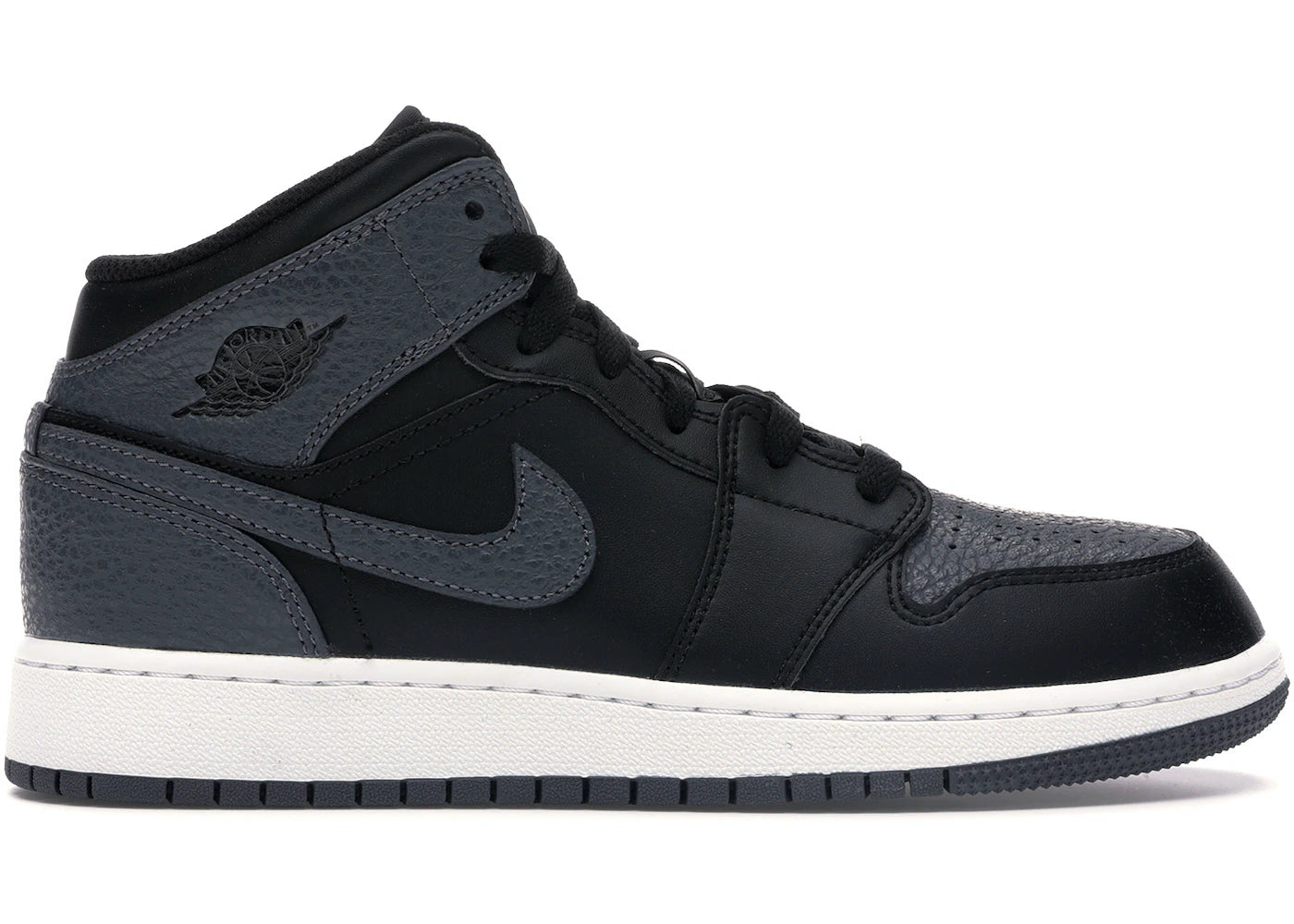 Air Jordan 1 Mid Black Dark Grey GS