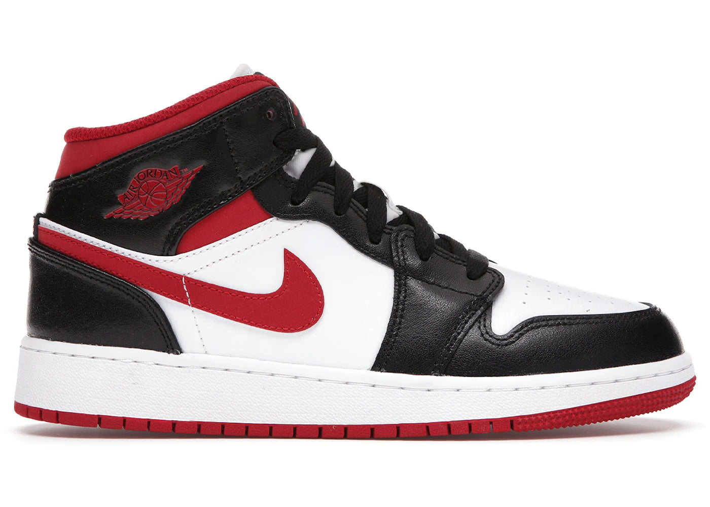 Air Jordan 1 Mid Gym Red Black White GS