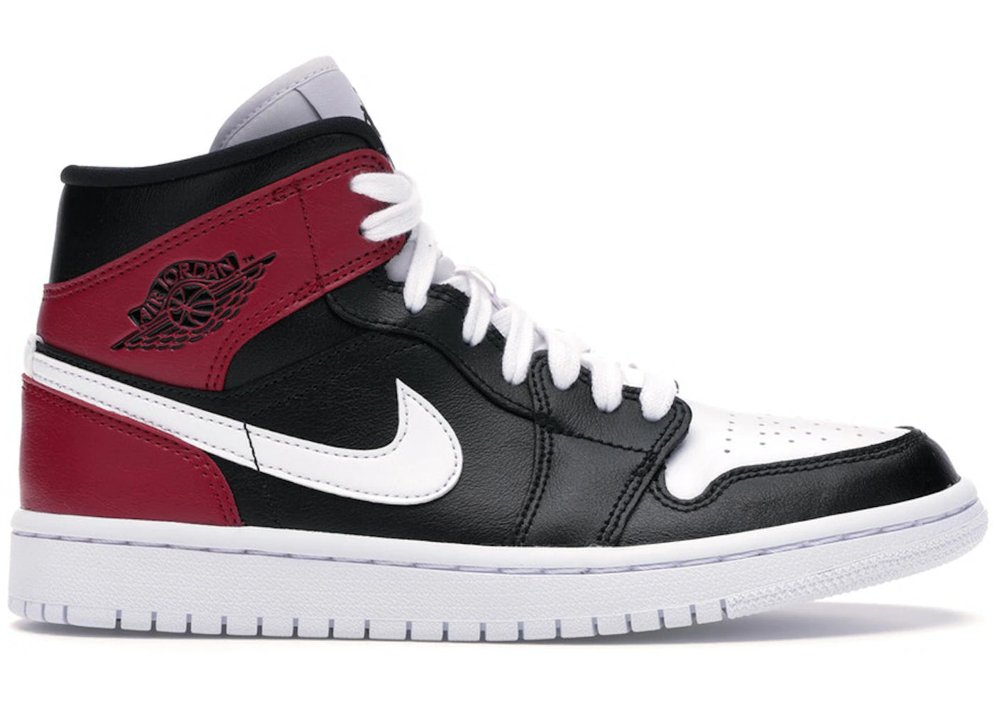 Air Jordan 1 Mid Black Noble Red W