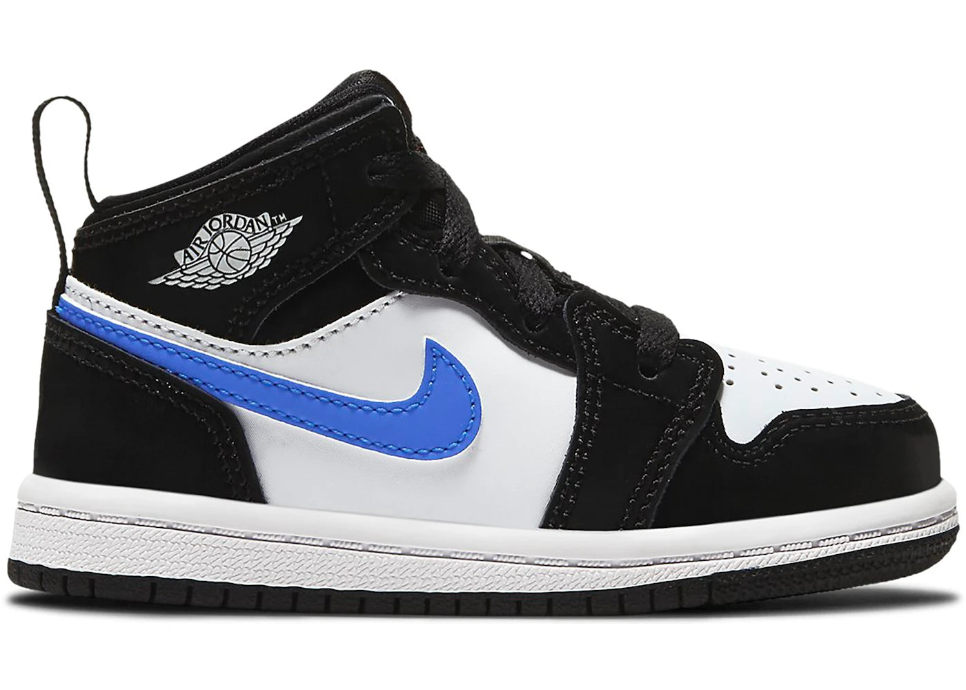 Air Jordan 1 Mid Black Racer Blue White