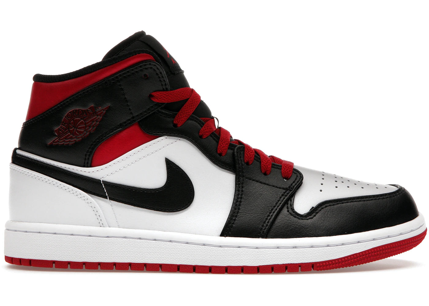 Air Jordan 1 Mid Gym Red Black Toe