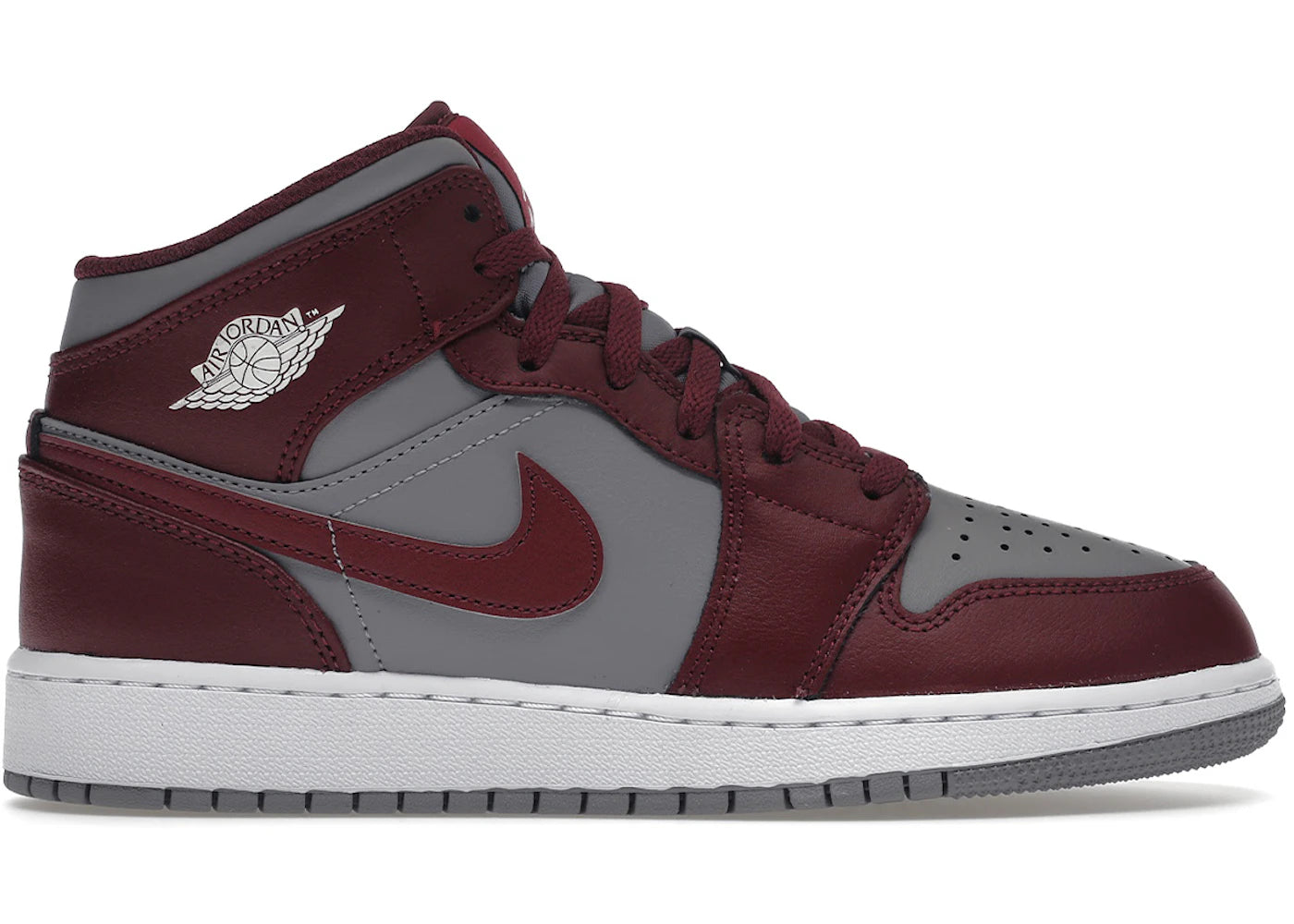 Air Jordan 1 Mid Cherrywood Red GS