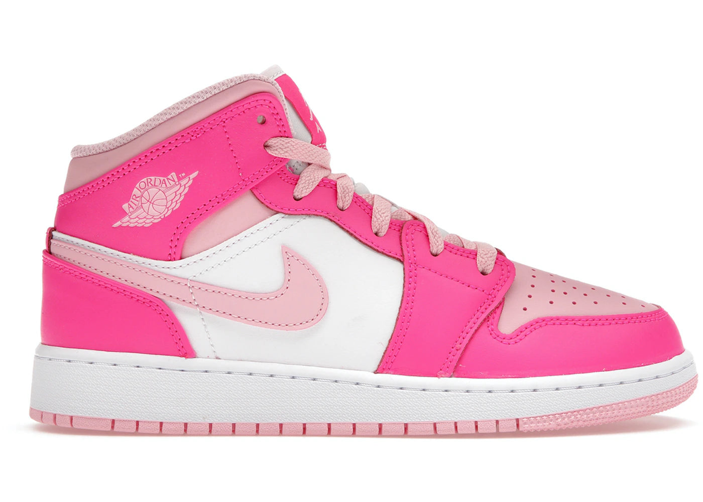 Air Jordan 1 Mid Fierce Pink GS