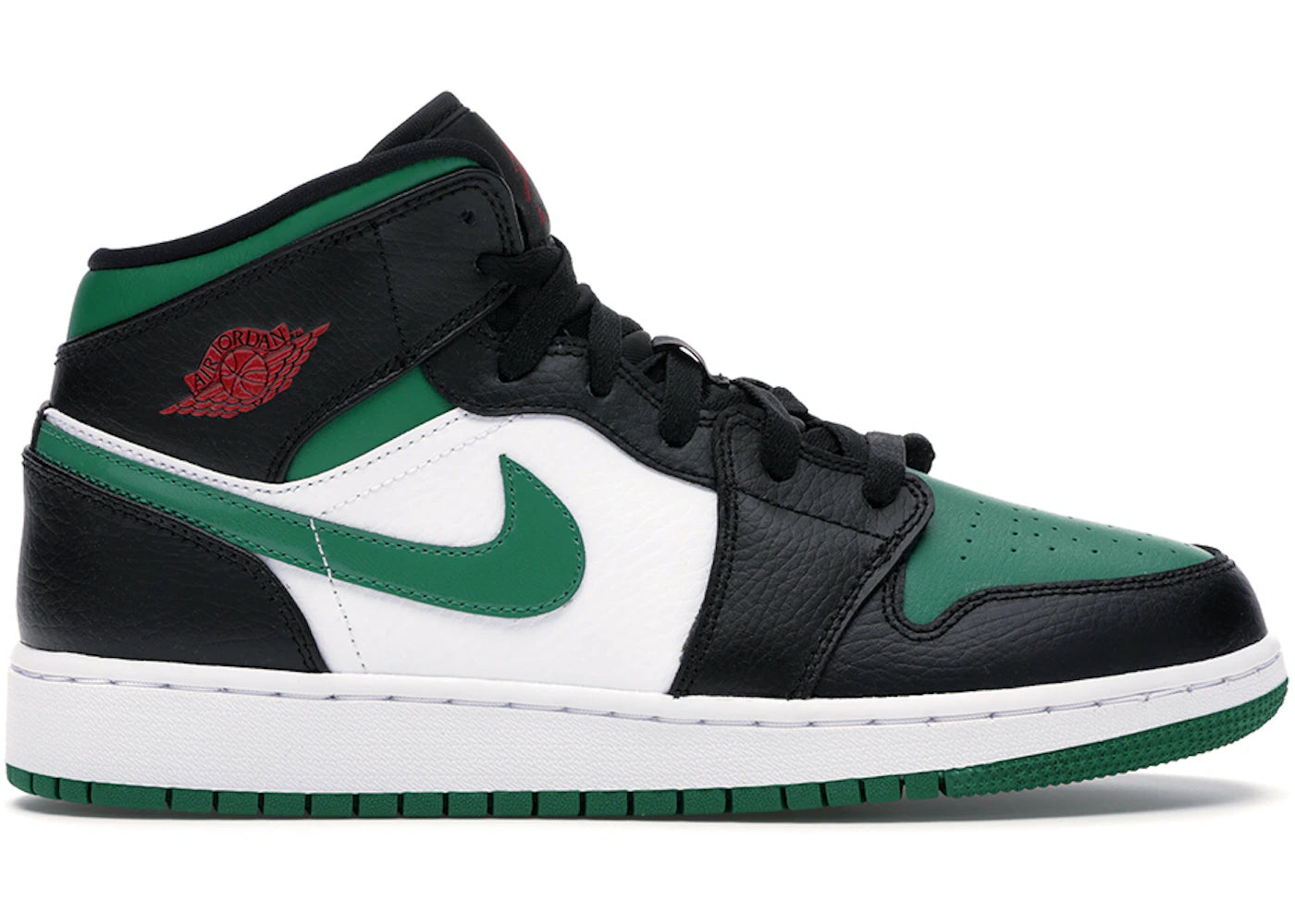 Air Jordan 1 Mid Green Toe GS