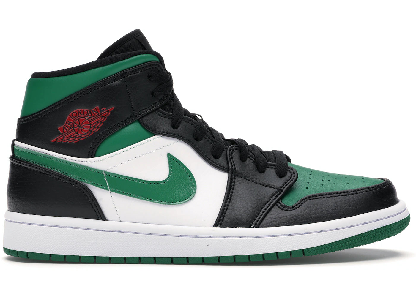 Air Jordan 1 Mid Green Toe