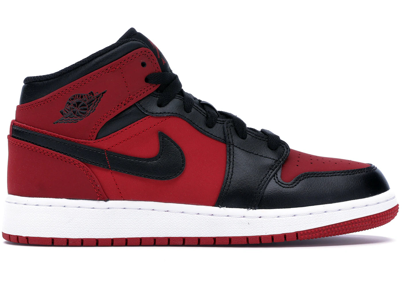 Air Jordan 1 Mid Gym Red Black GS