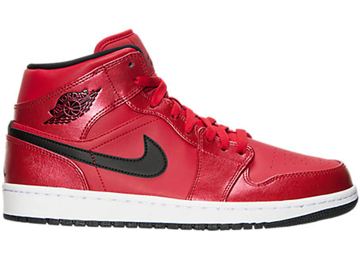 Air Jordan 1 Mid Gym Red Black Patent