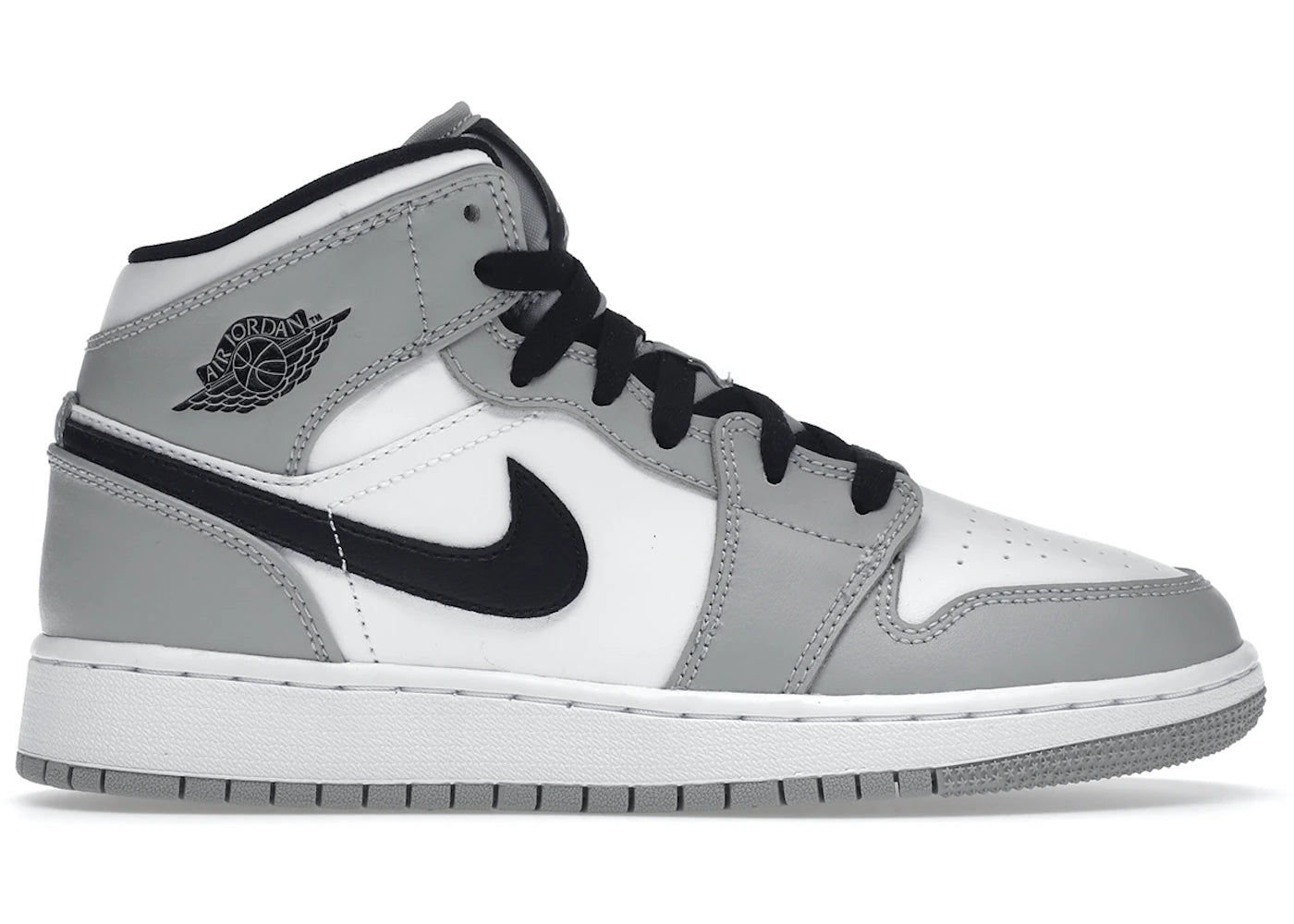 Air Jordan 1 Mid Light Smoke Grey GS