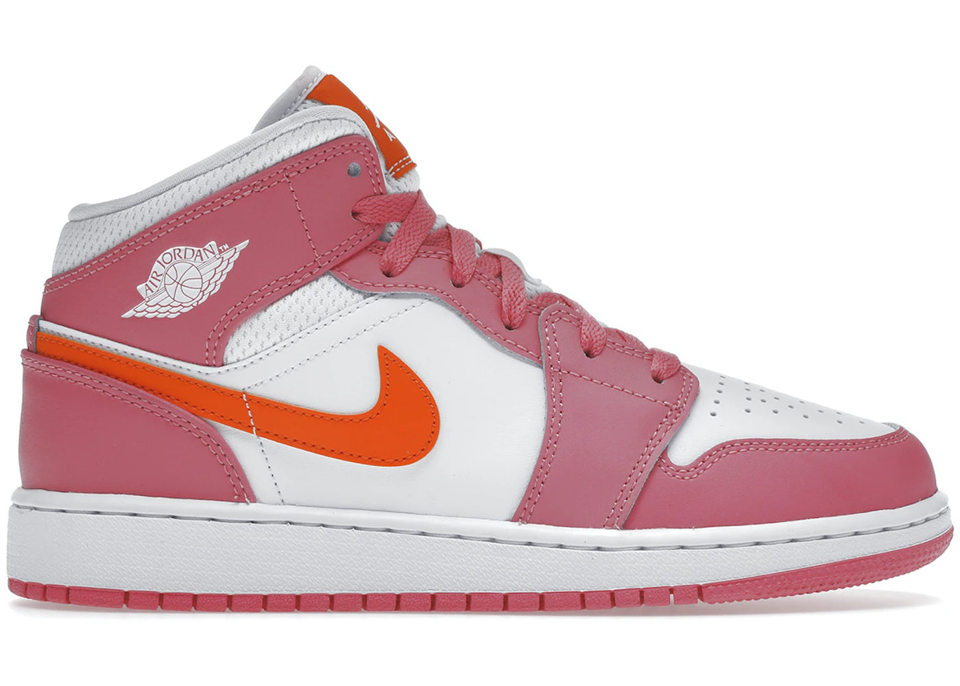 Air Jordan 1 Mid Pinksicle Safety Orange GS