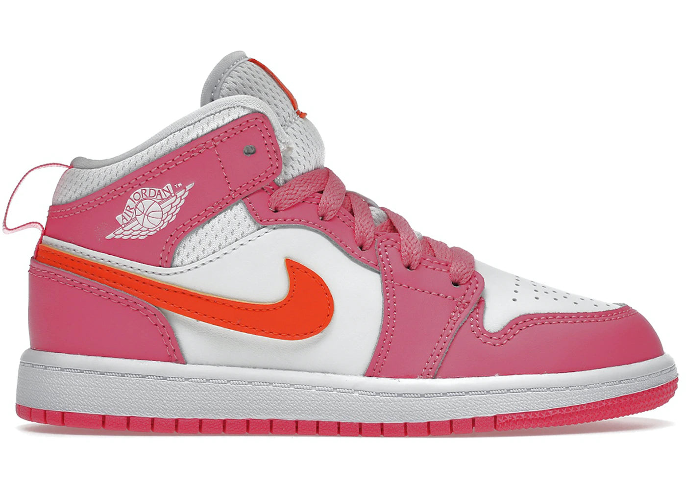 Air Jordan 1 Mid Pinksicle Safety Orange