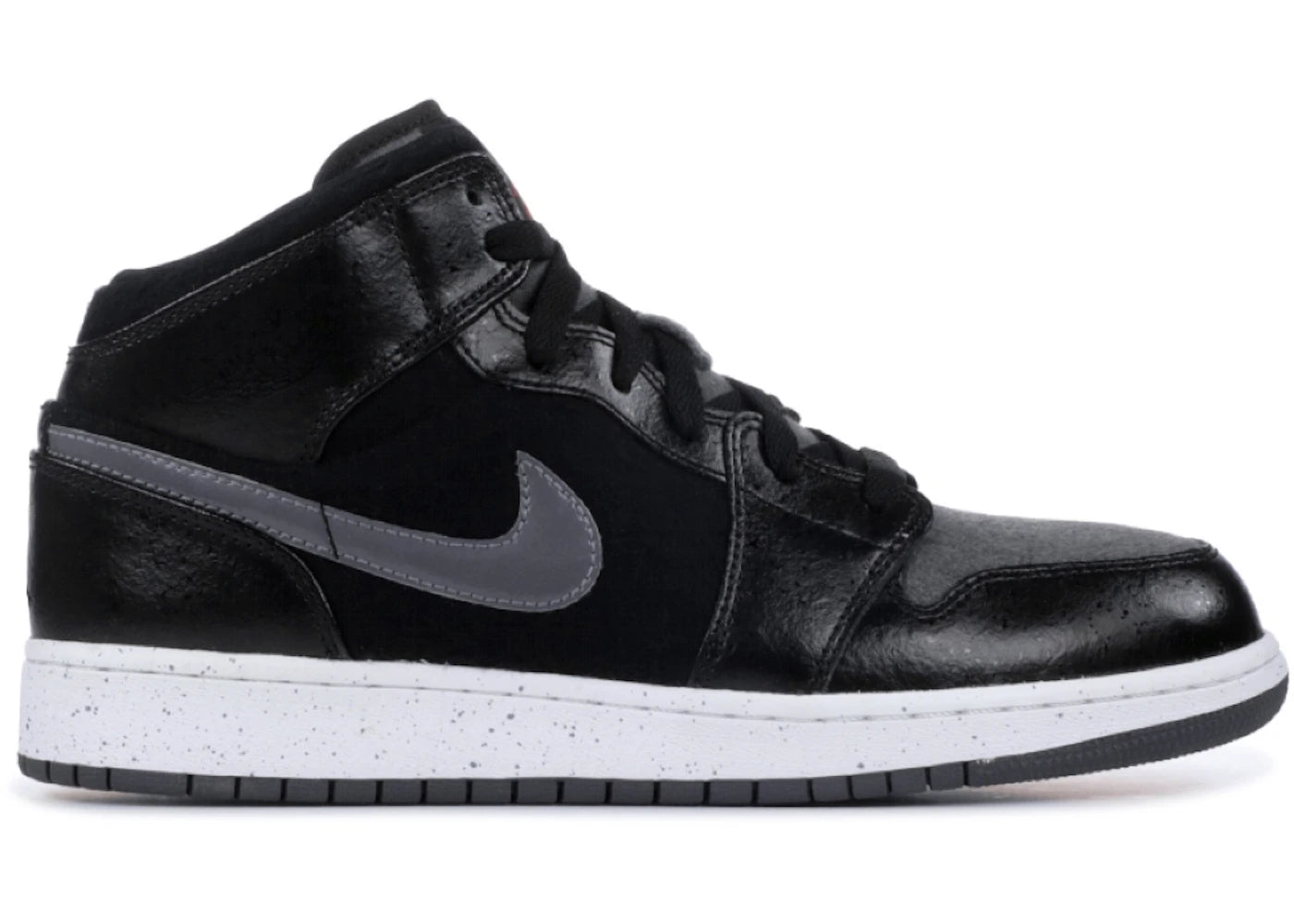 Air Jordan 1 Mid Premium Black Dark Grey GS