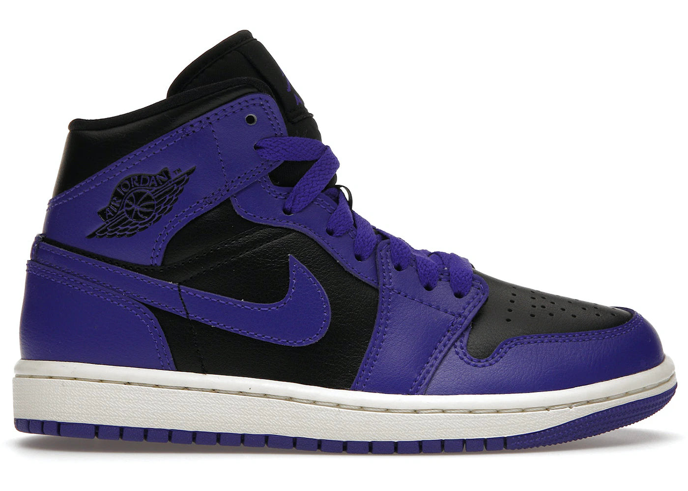 Air Jordan 1 Mid Purple Black W