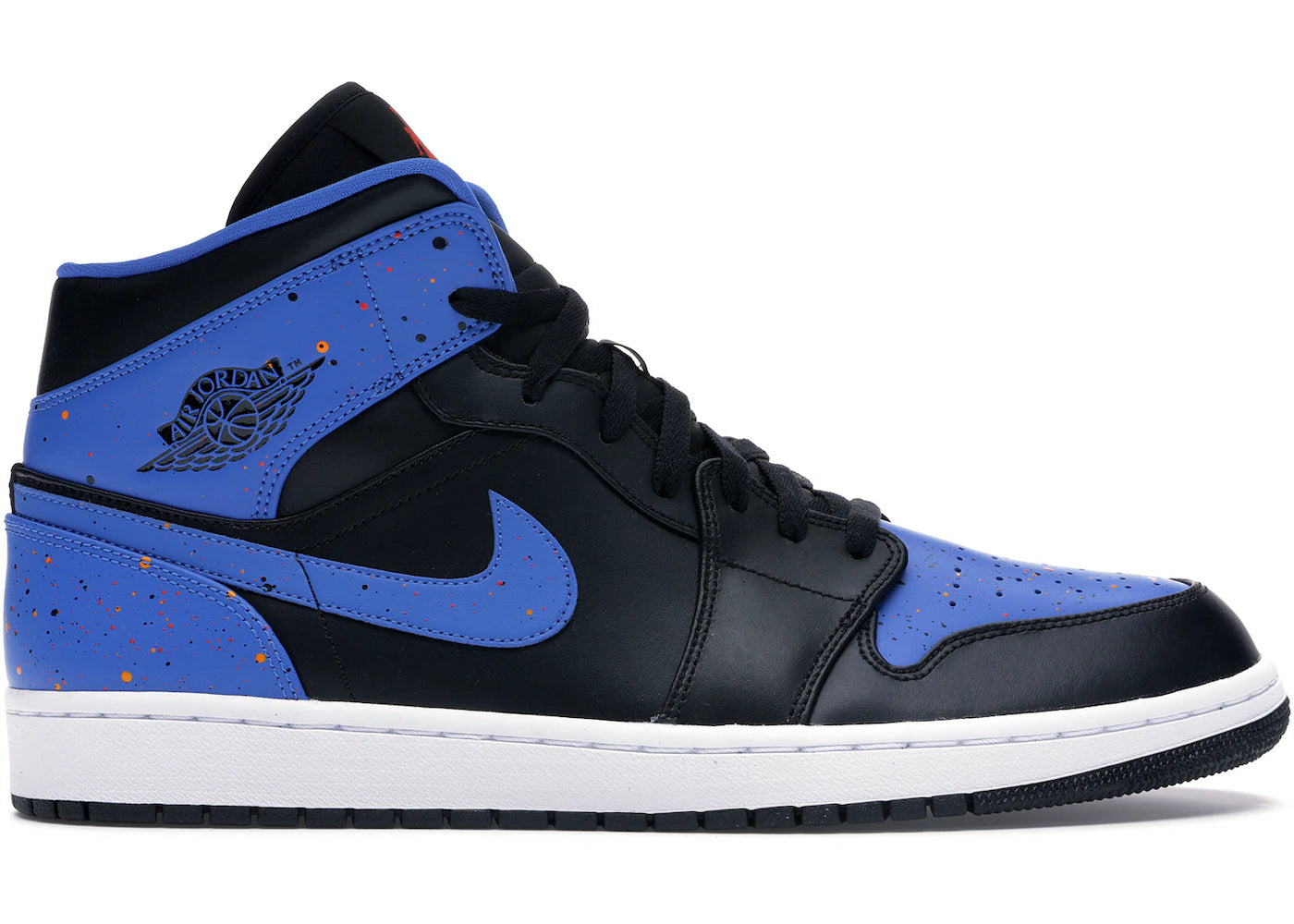 Air Jordan 1 Mid Royal Paint Splatter