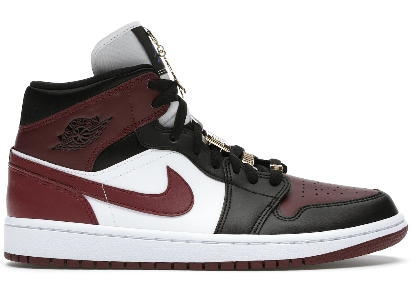 Air Jordan 1 Mid SE Black Dark Beetroot W