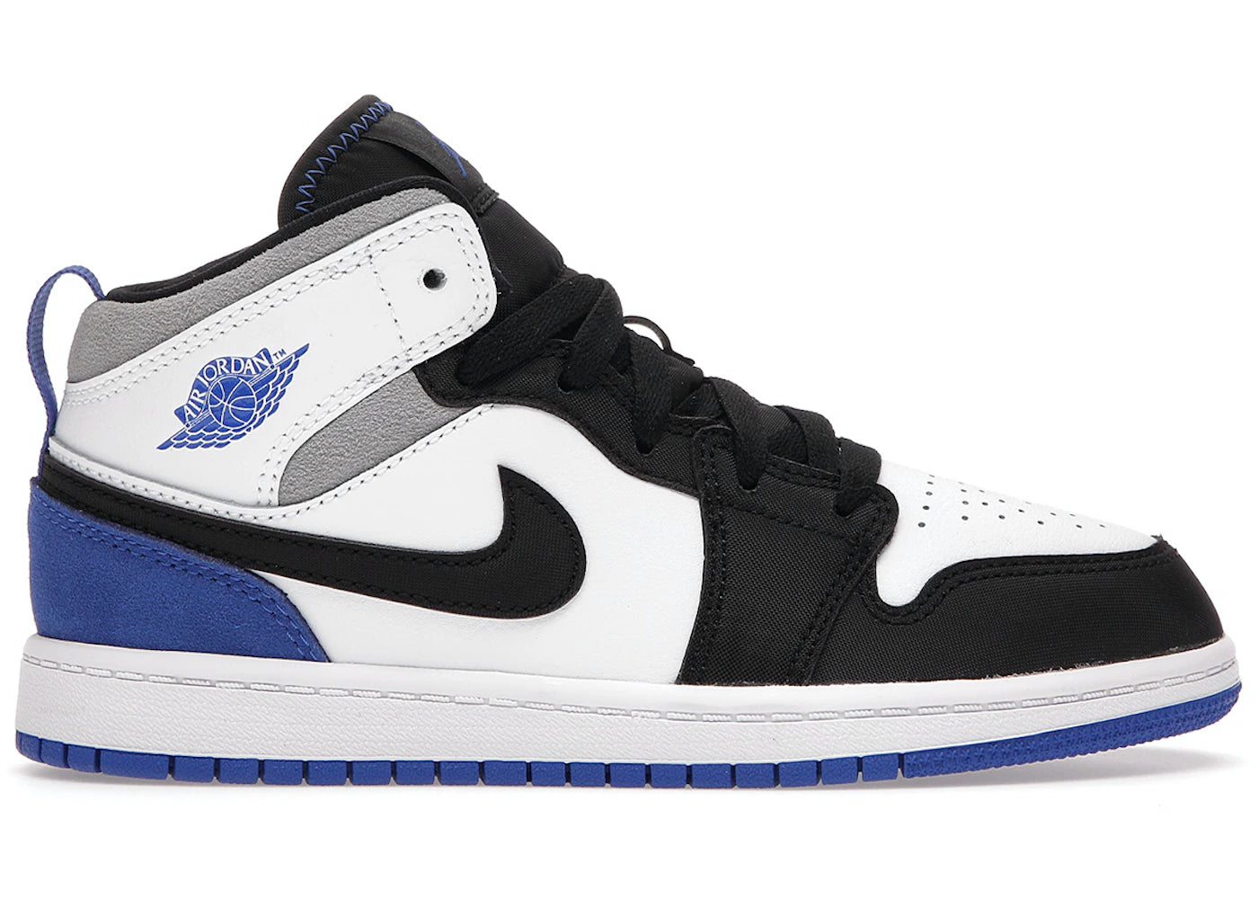 Air Jordan 1 Mid SE White Black Royal