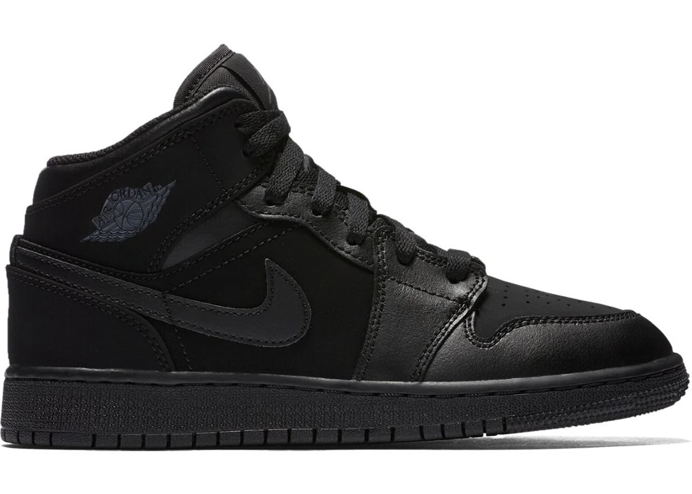 Air Jordan 1 Mid Triple Black GS