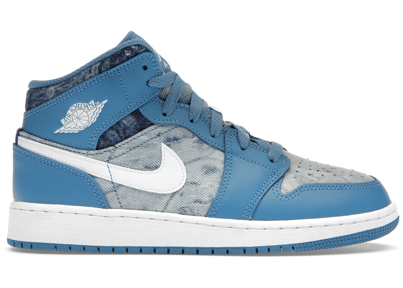 Air Jordan 1 Mid Washed Denim GS