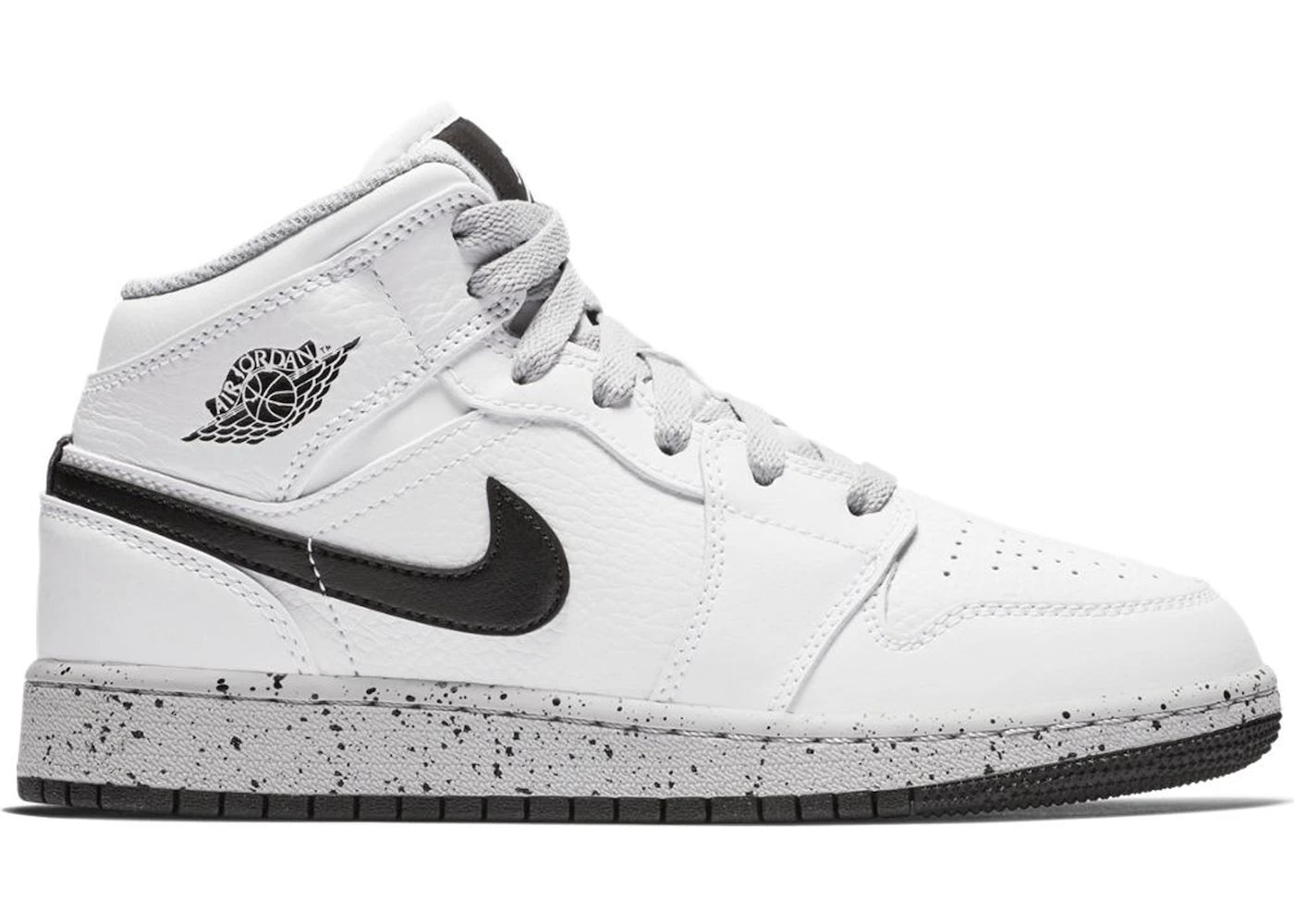 Air Jordan 1 Mid White Cement GS