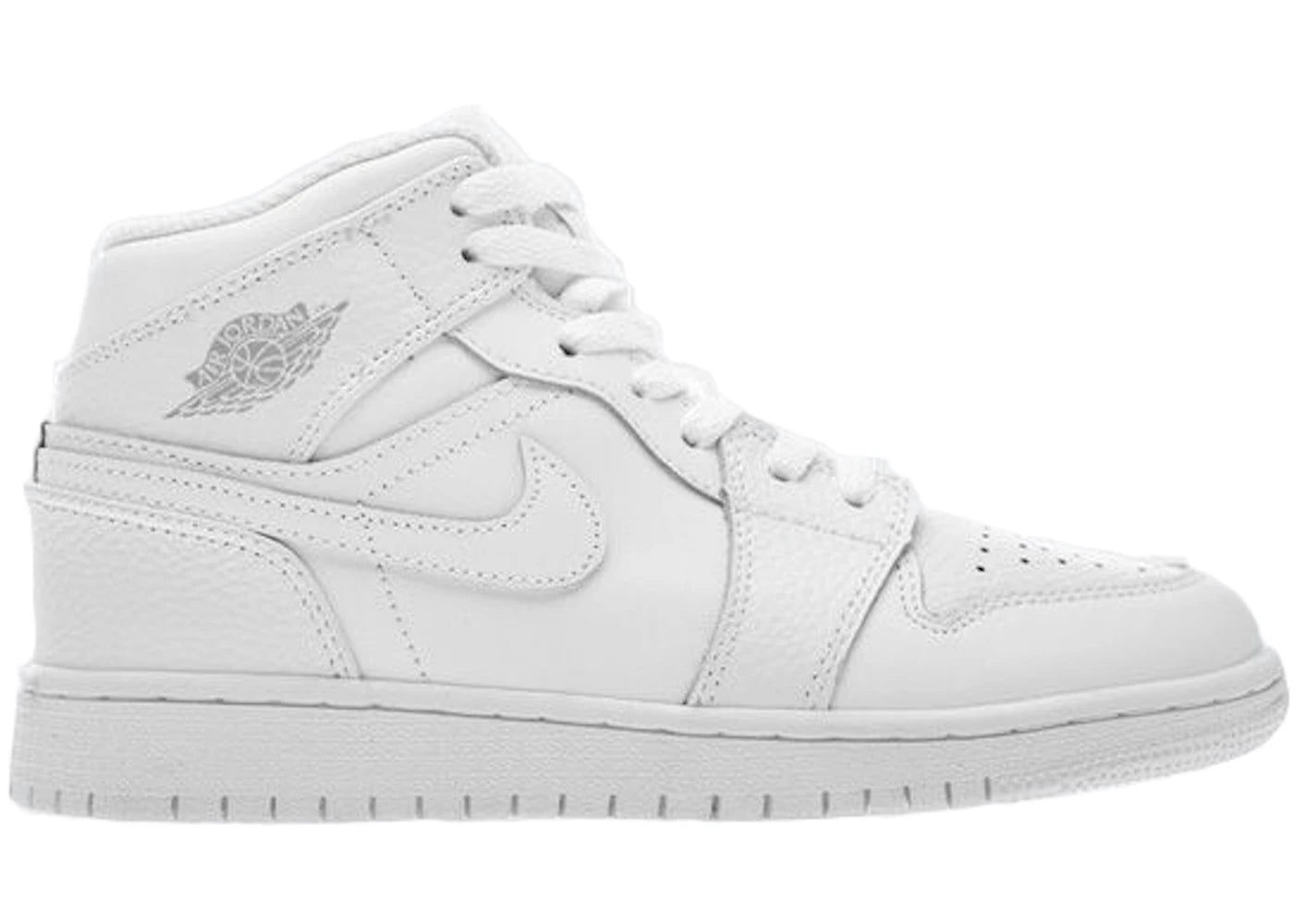 Air Jordan 1 Mid White Pure Platinum GS