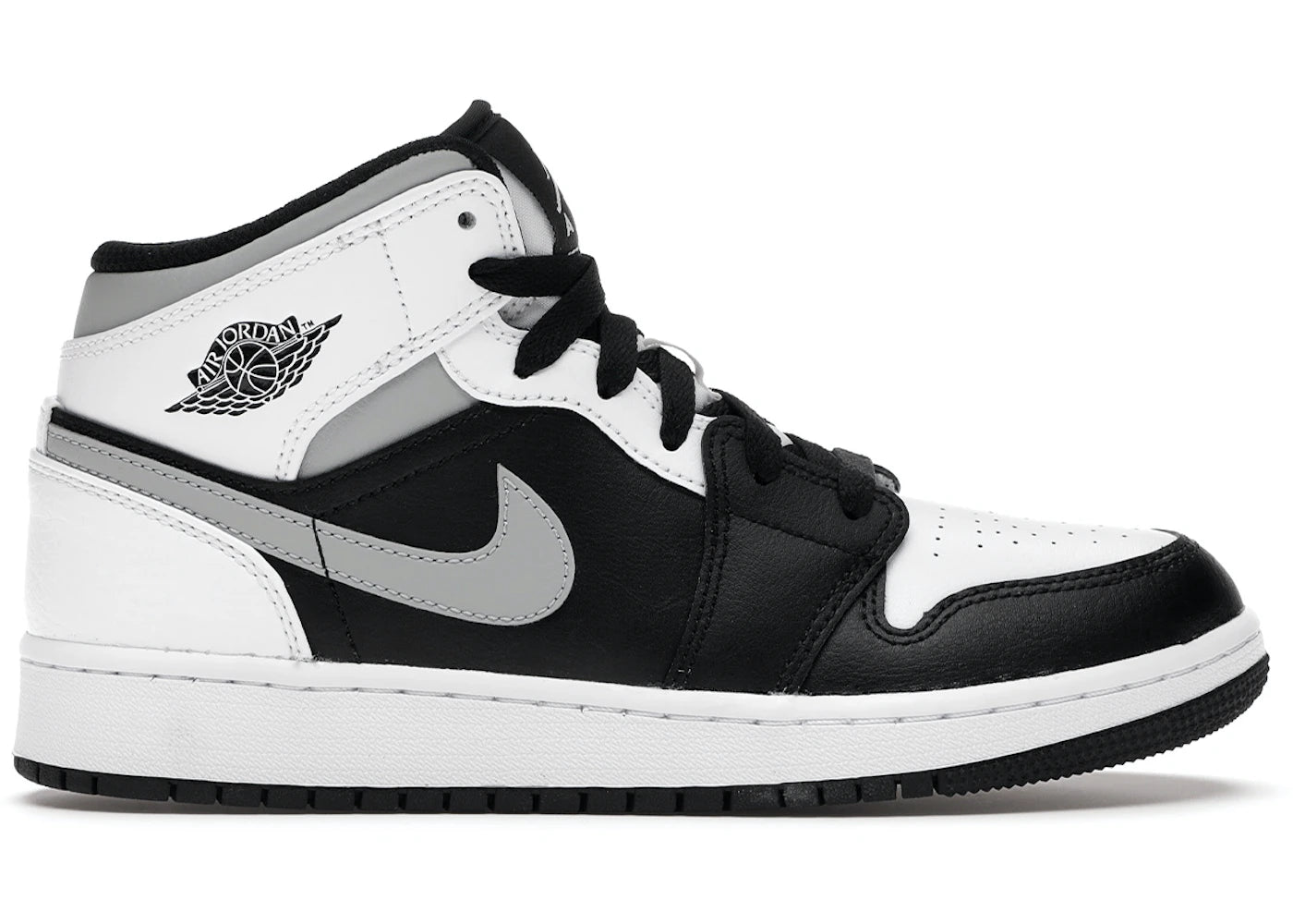 Air Jordan 1 Mid White Shadow GS