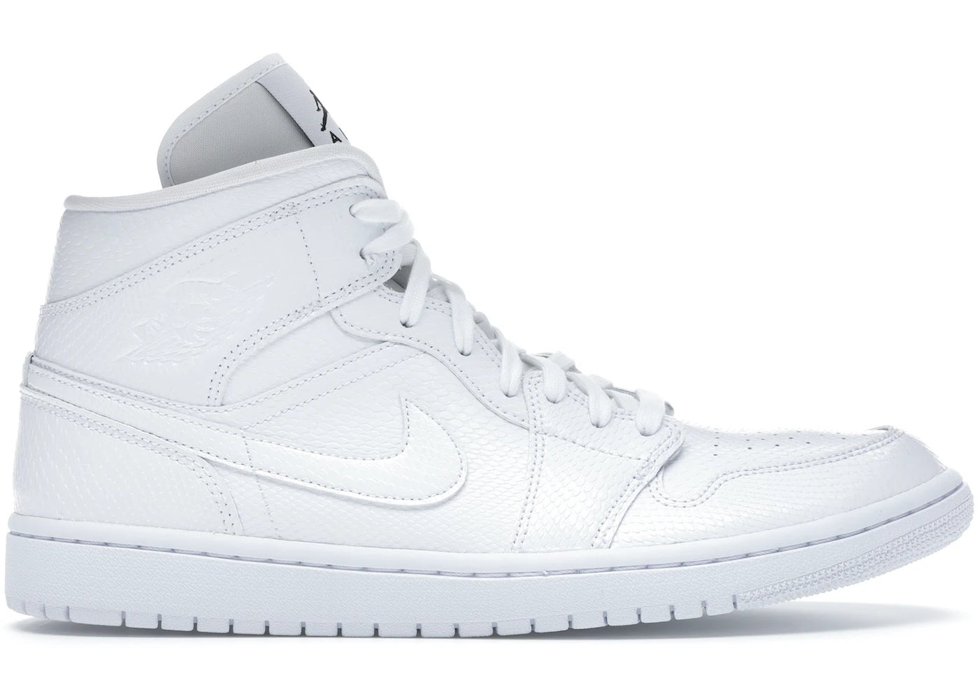 Air Jordan 1 Mid White Snakeskin W