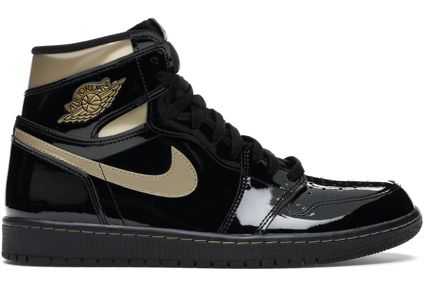 Air Jordan 1 Retro High Black Metallic Gold