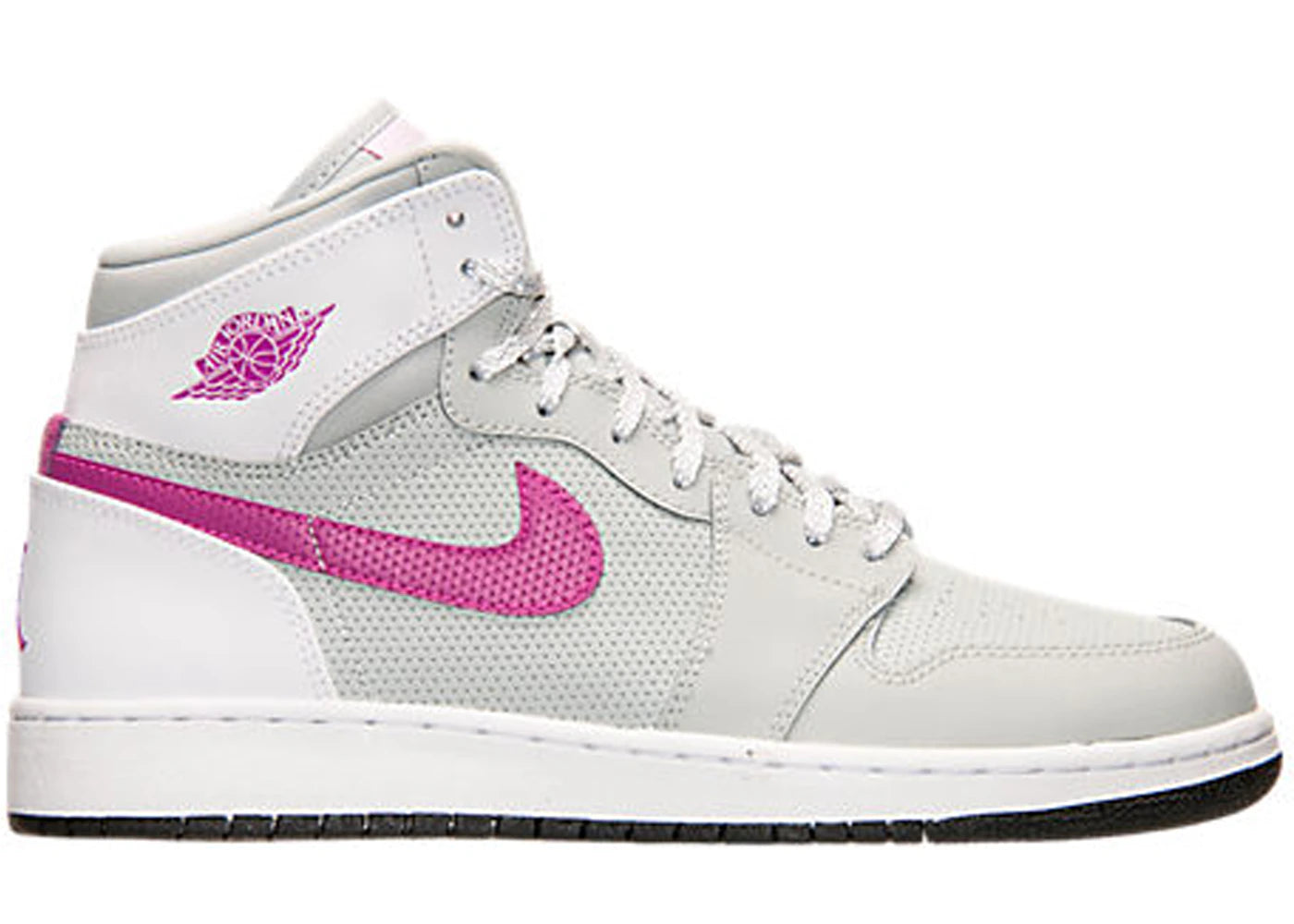 Air Jordan 1 Retro High Grey Mist Fuchsia Flash