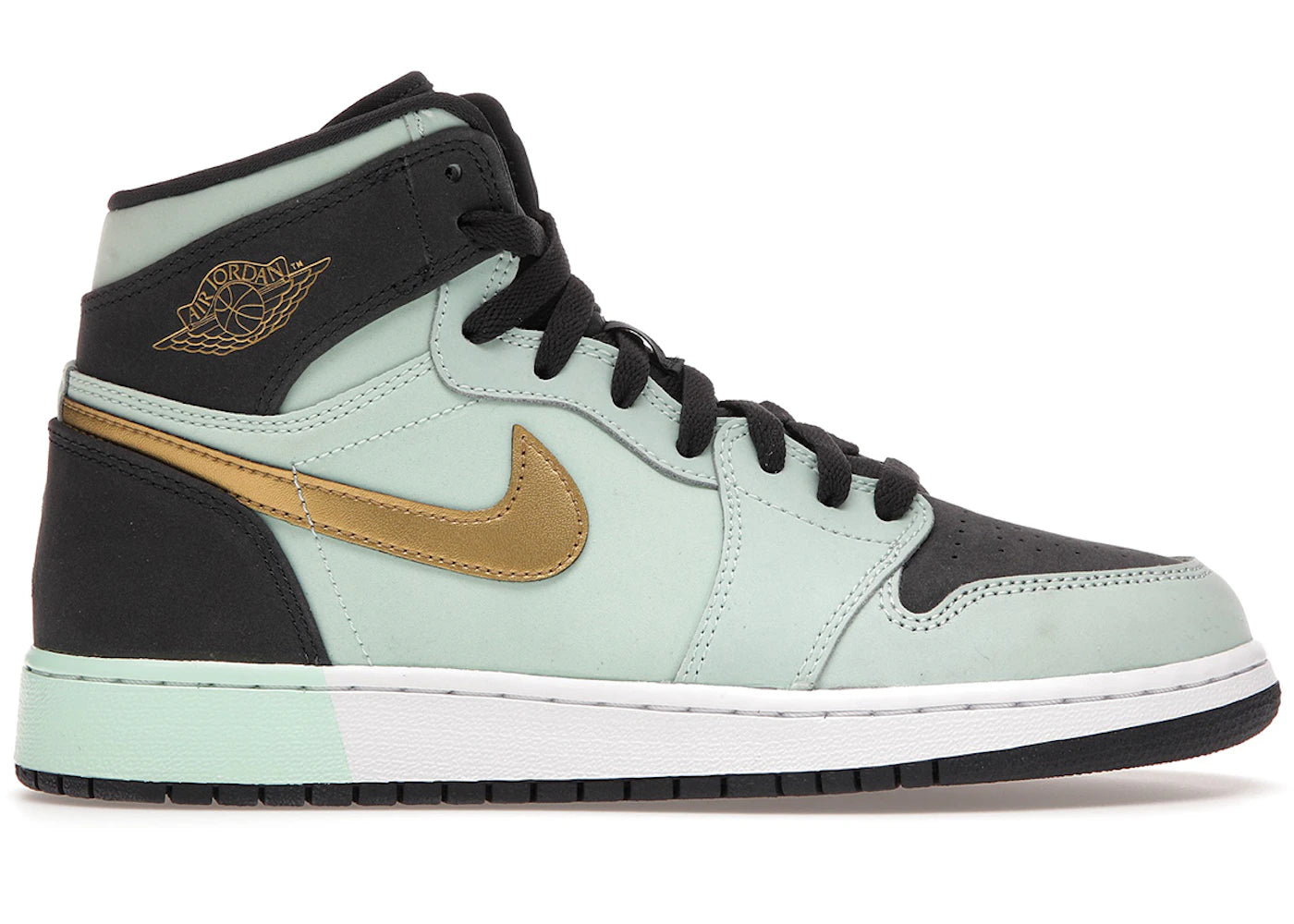 Air Jordan 1 Retro High Mint Foam Anthracite Metallic Gold GS