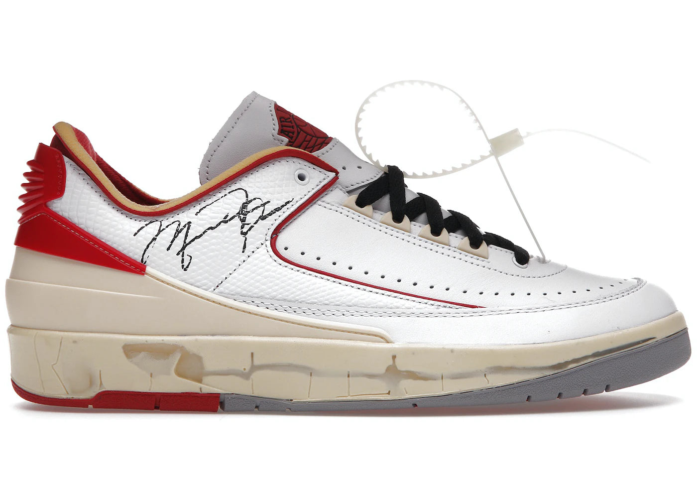 Air Jordan 2 Retro Low SP Off-White White Red