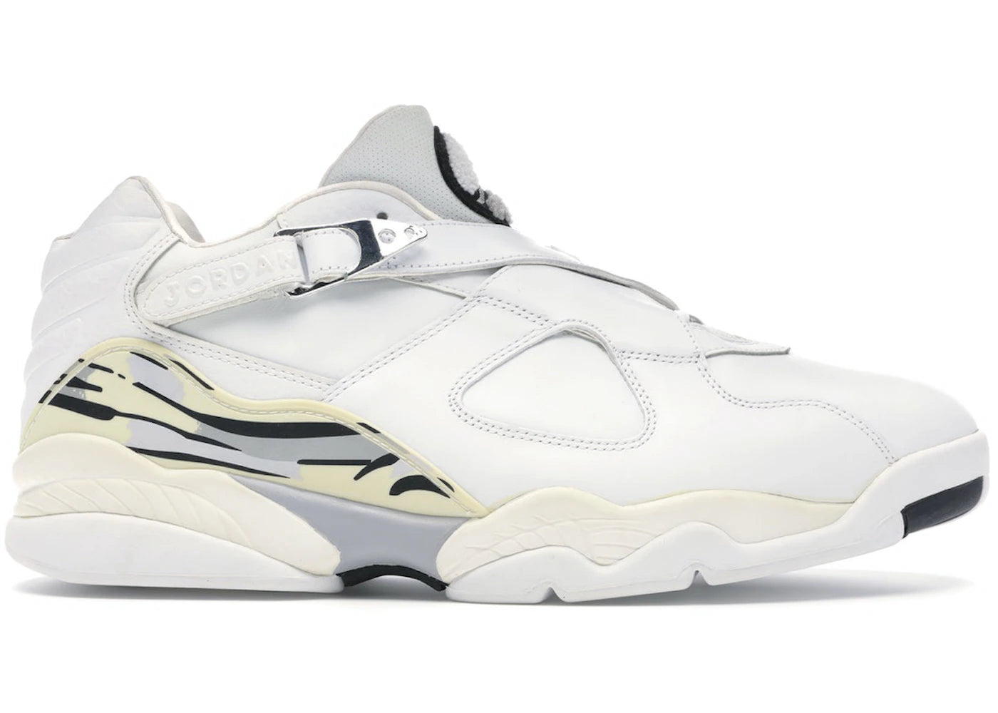 Air Jordan 8 Retro Low White Metallic Silver