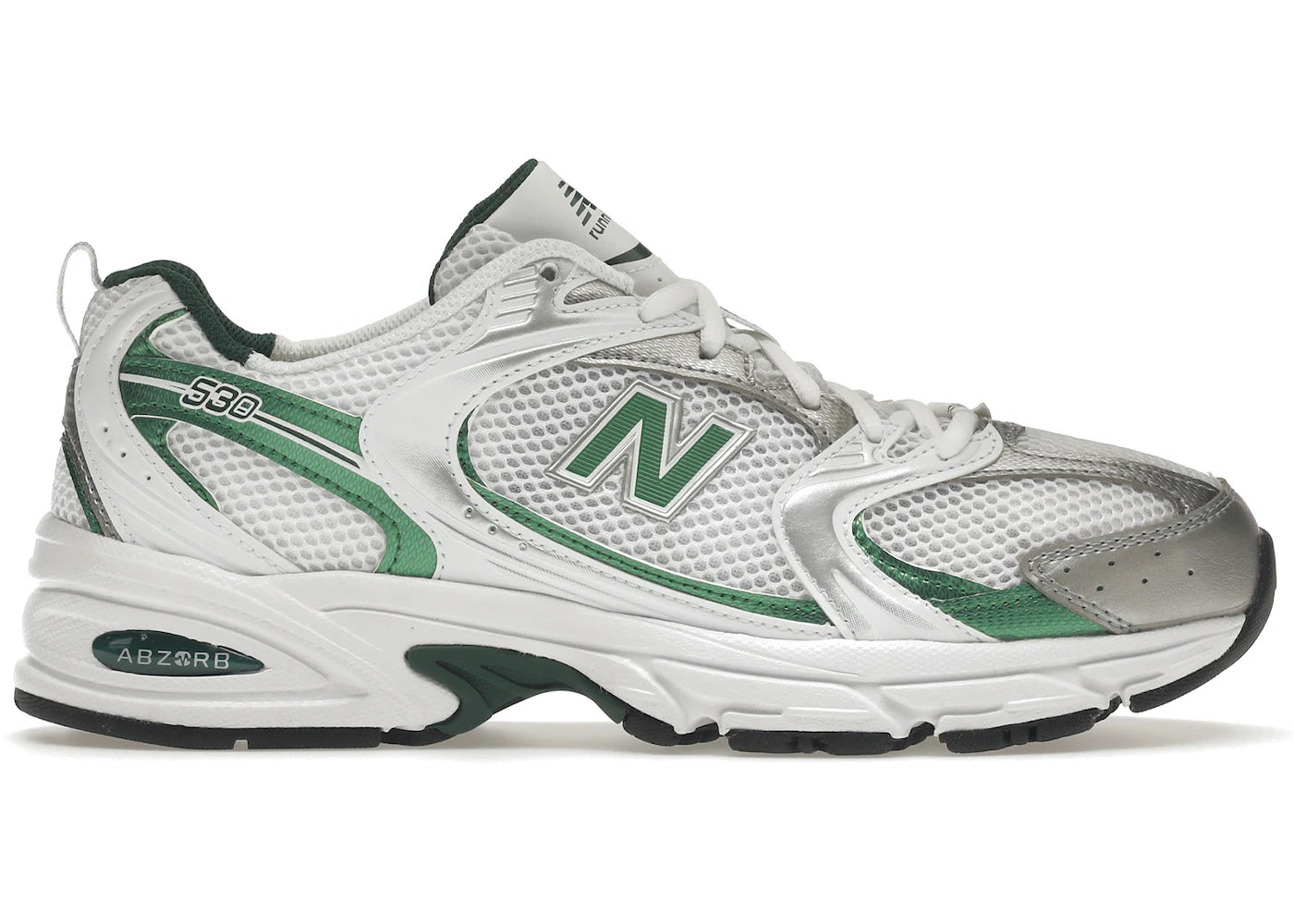 New Balance 530 White Nightwatch Green