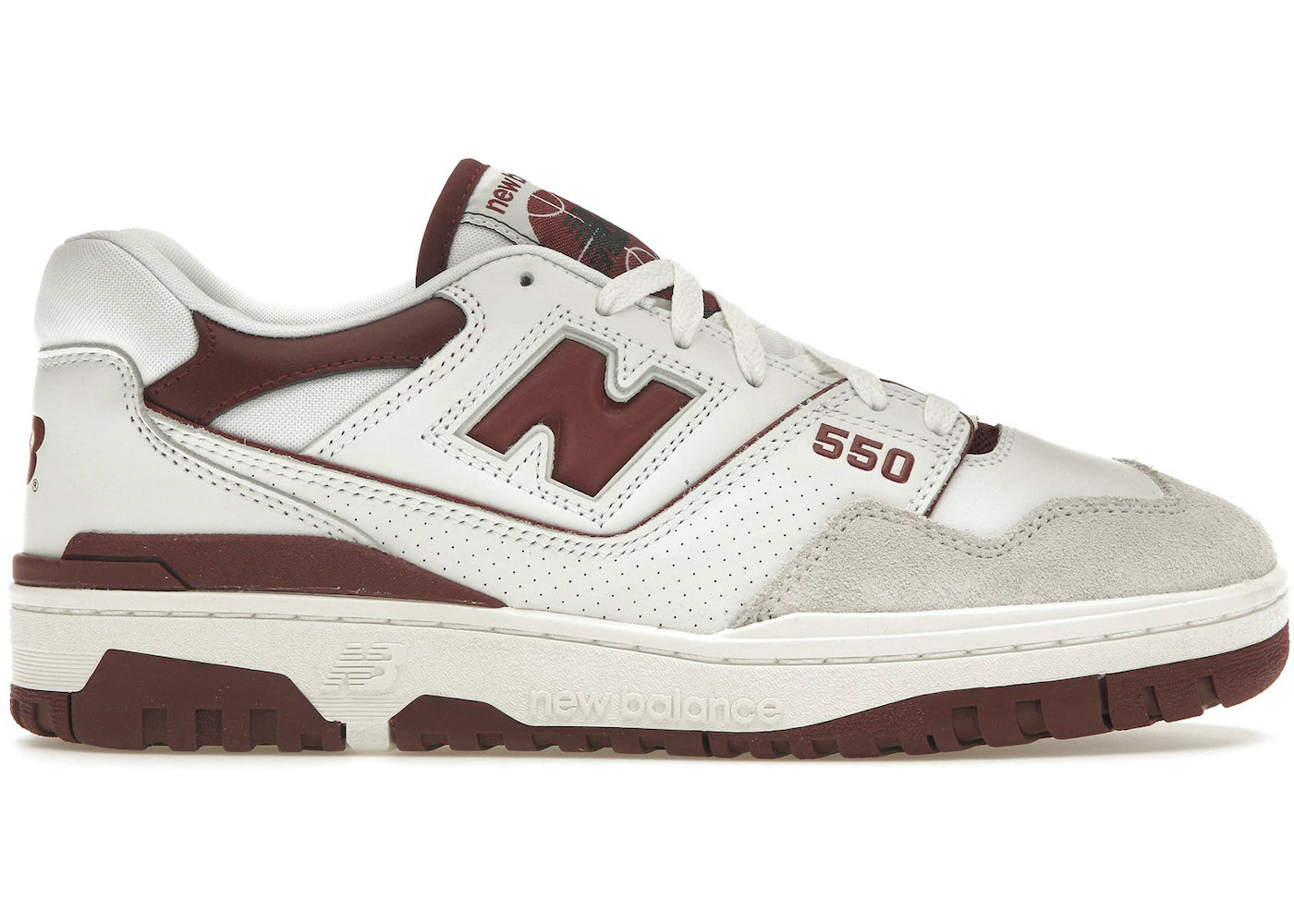 New Balance 550 Sea Salt Burgundy