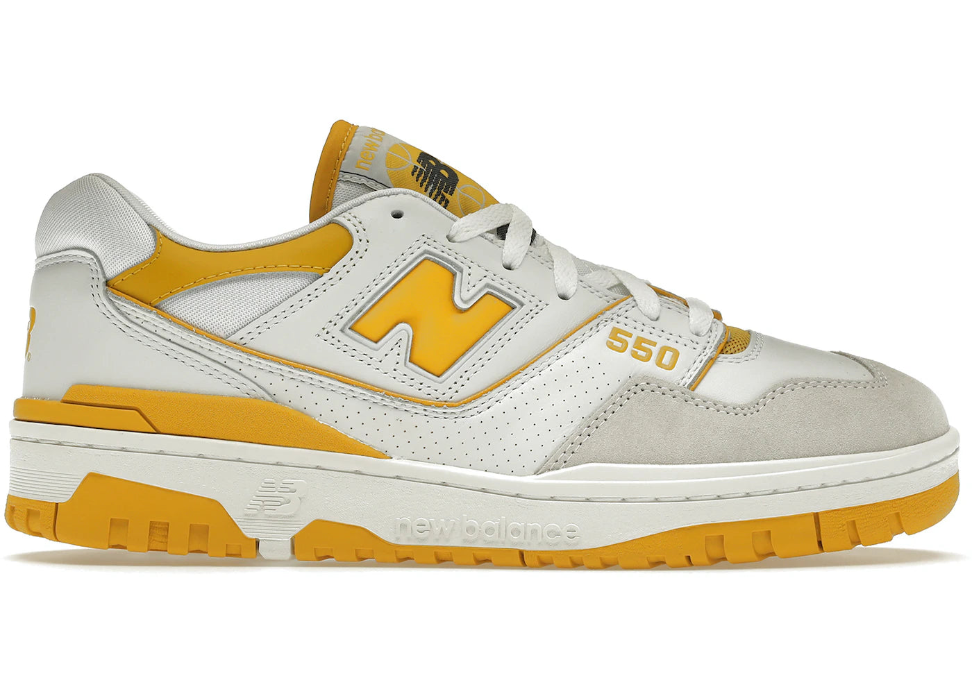 New Balance 550 Sea Salt Varsity Gold