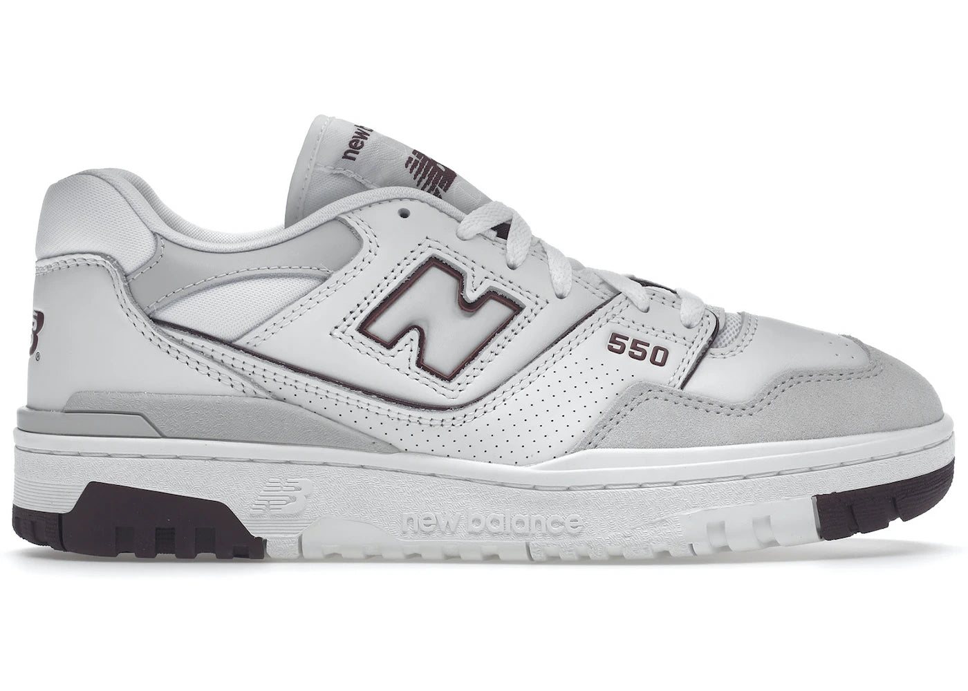 New Balance 550 Summer Fog Burgundy