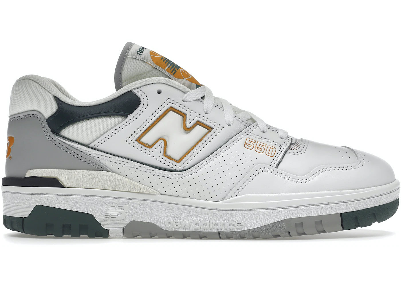 New Balance 550 White Nightwatch Green