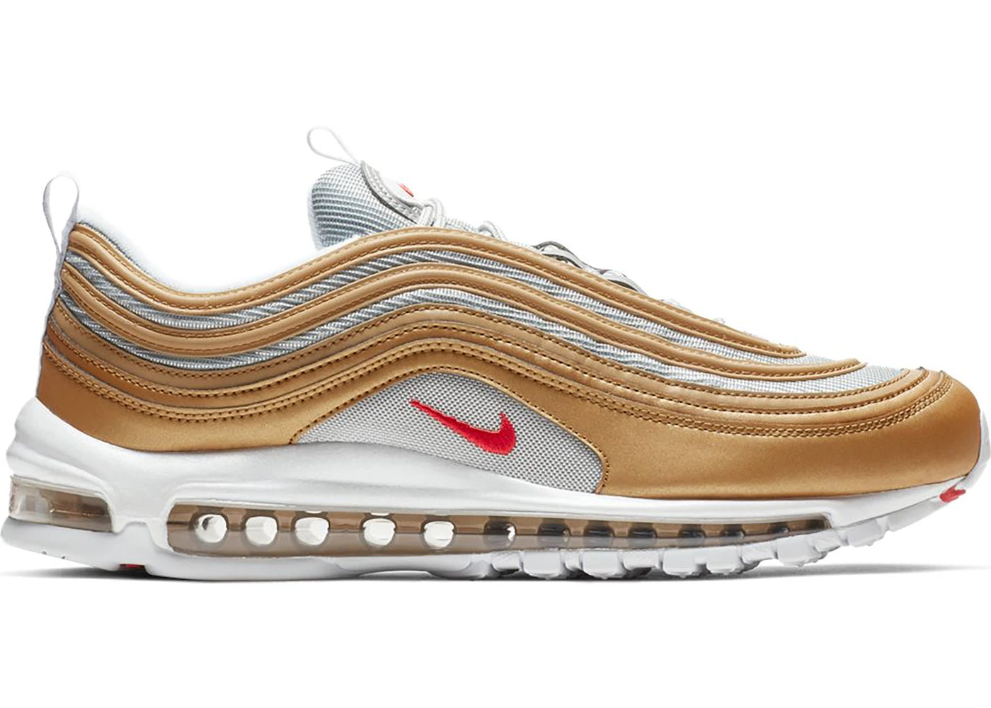 Nike Air Max 97 Metallic Gold University Red