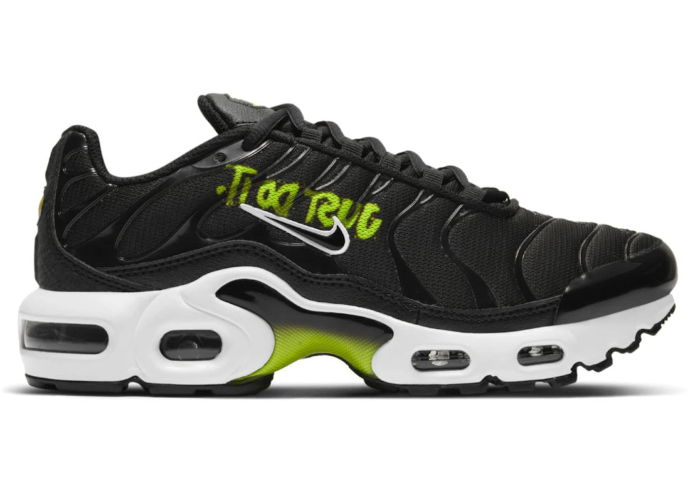 Nike Air Max Plus 1 Black Volt GS